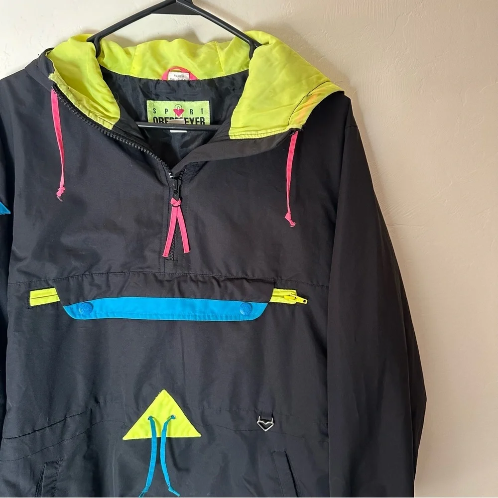 Obermeyer Vintage 90’s Alpine Neon Anorak Jacket